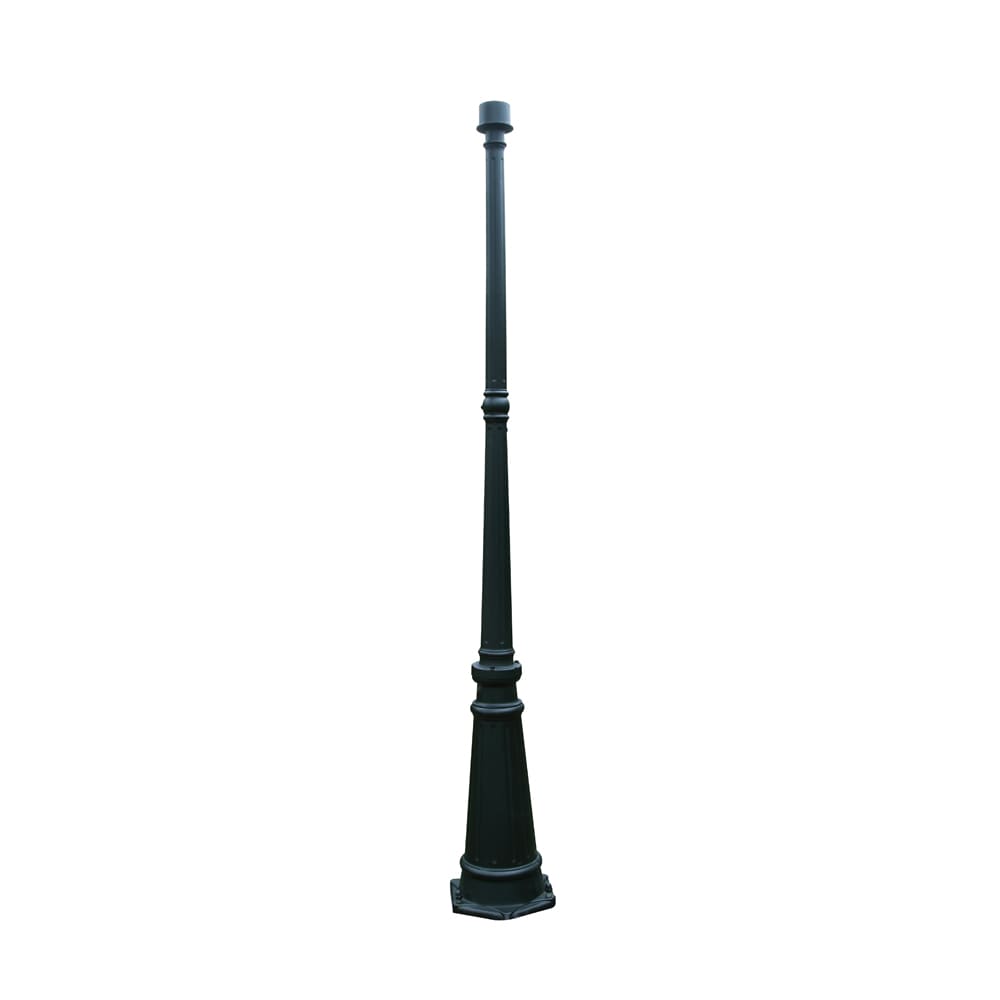LUTEC 72-in Black Traditional Outdoor Pole
