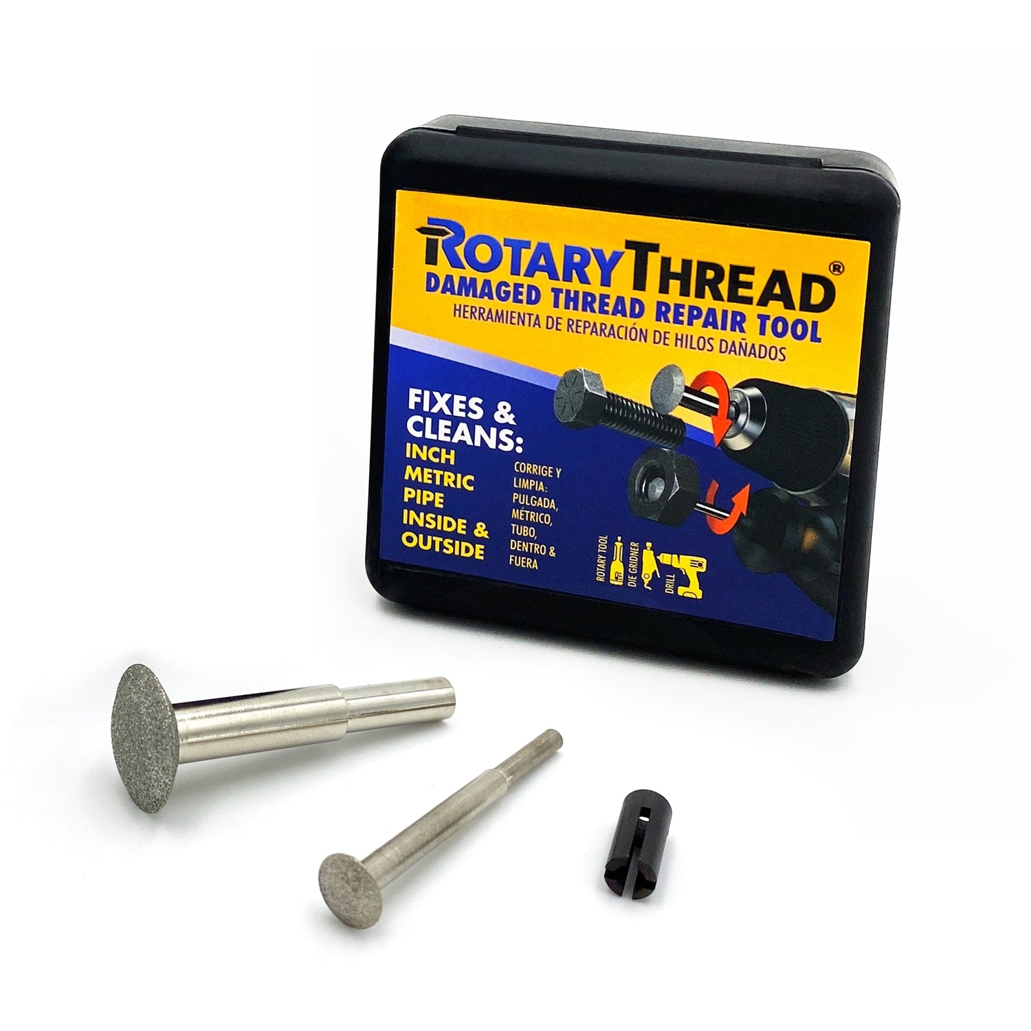 Rotary Thread 2-Piece Set Thread Filing Accessory Kit