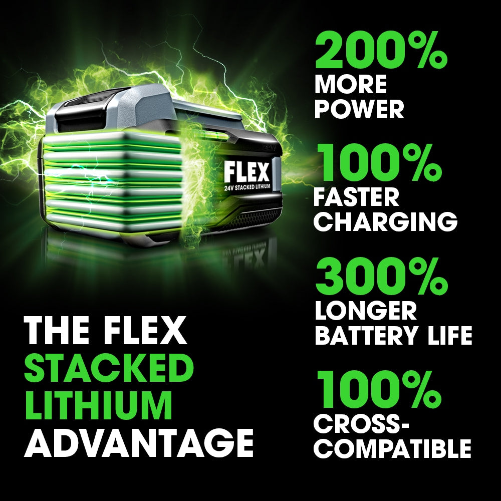 FLEX STACKED LITHIUM 24-volt 1/4-in Brushless Cordless Impact Driver (1-Battery Included, Charger Included and Hard Case included)