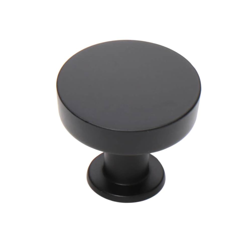 Origin 21 Vero 1-1/4-in Matte Black Round Transitional Cabinet Knob