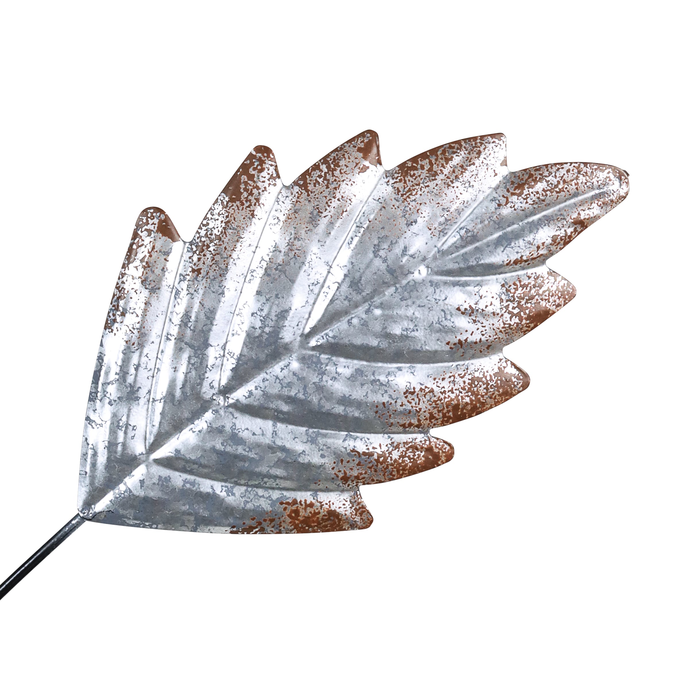 Exhart Analog Wired Outdoor Silver Nature Thermometer