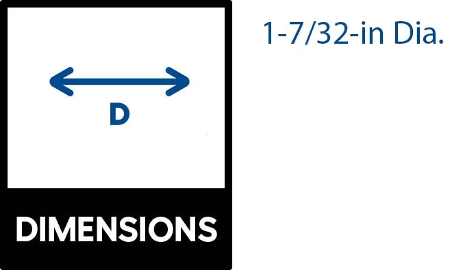 allen + roth 1-7/32-in Matte Black Round Transitional Cabinet Knob