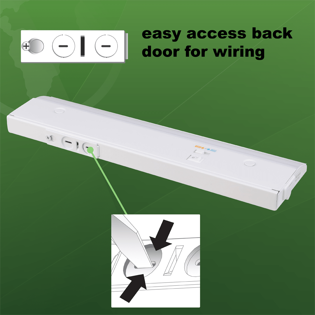 Good Earth Lighting PRO SERIES 12 - in Hardwired LED Under Cabinet Light Bar Light - Stu's Home Improvement Outlet