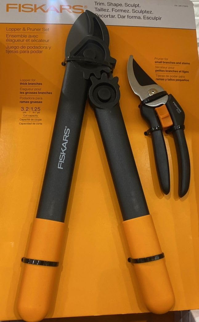 FISKARS 2 Piece Garden Shears and Pruner Set - Stu's Home Improvement Outlet