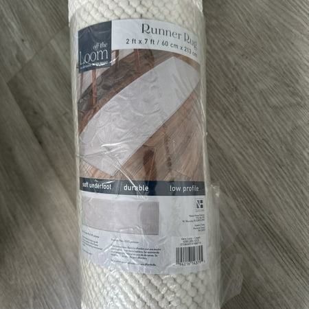 Off The Loom Runner Rug 2ft By 7ft Cream - Stu's Home Improvement Outlet