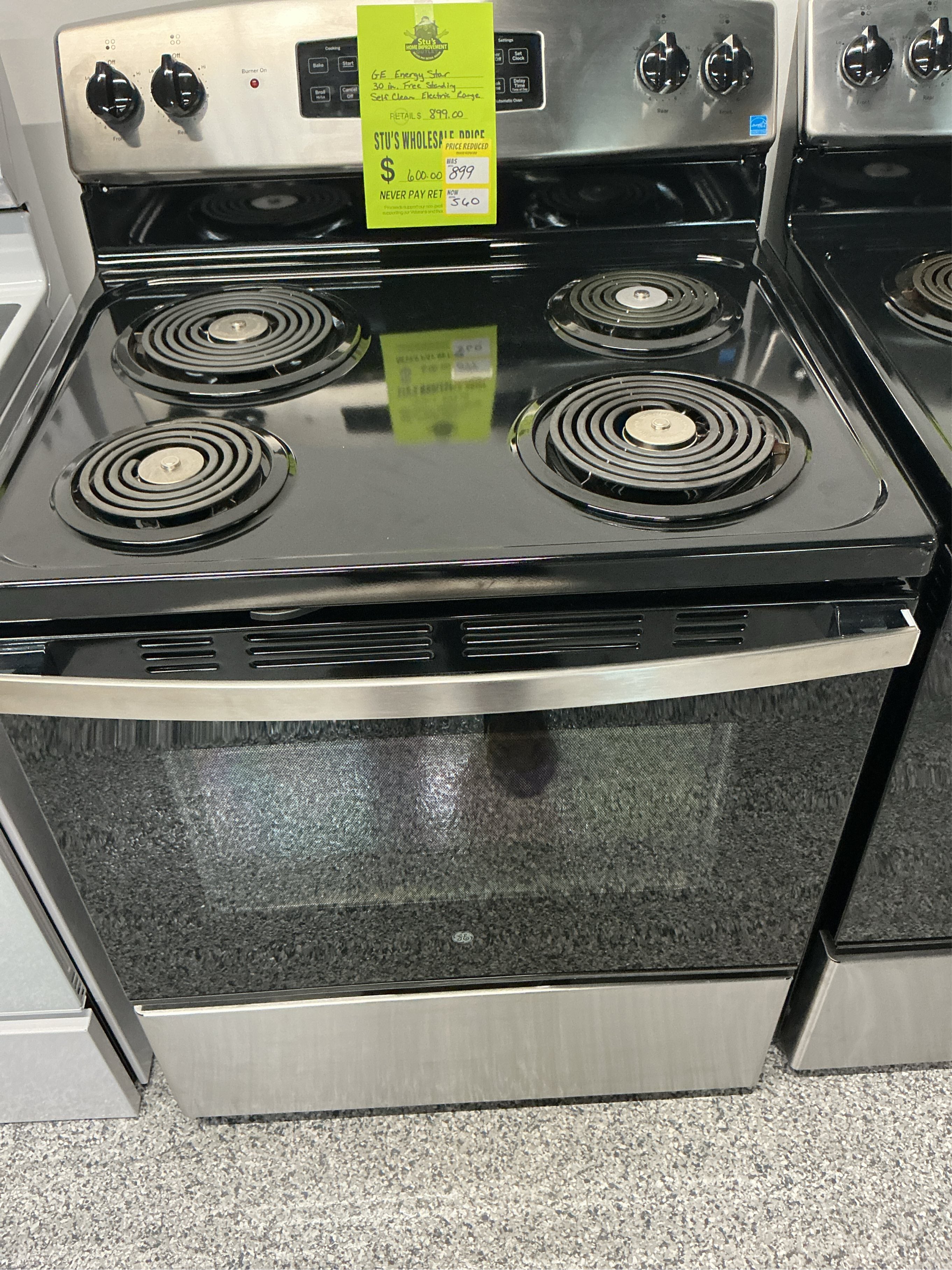 Ge 30 in self clean electric