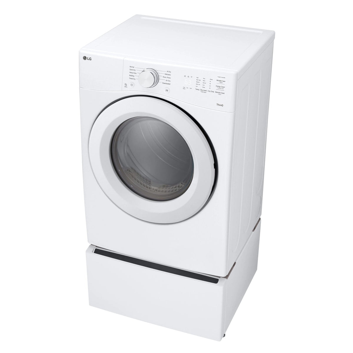 LG 7.4-cu ft Stackable Vented Gas Dryer ( White )