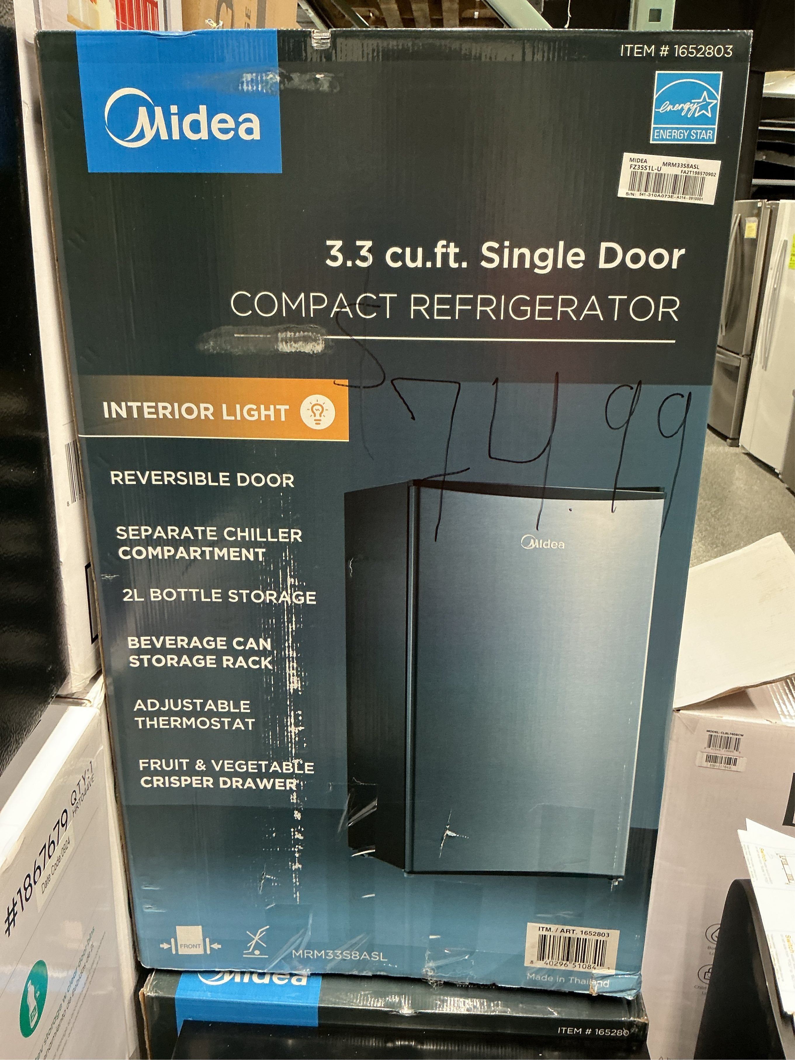 Midea 3.3 cu. Ft. Mini fridge