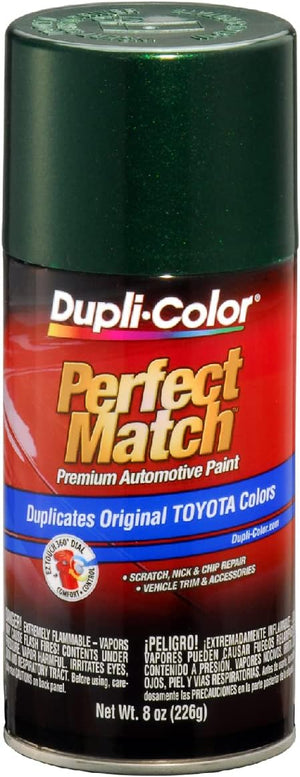 Dupli - Color EBTY16037 Perfect Match Automotive Spray Paint – Toyota Dark Green Mica, 6M2 – 8 oz. Aerosol Can - Stu's Home Improvement Outlet