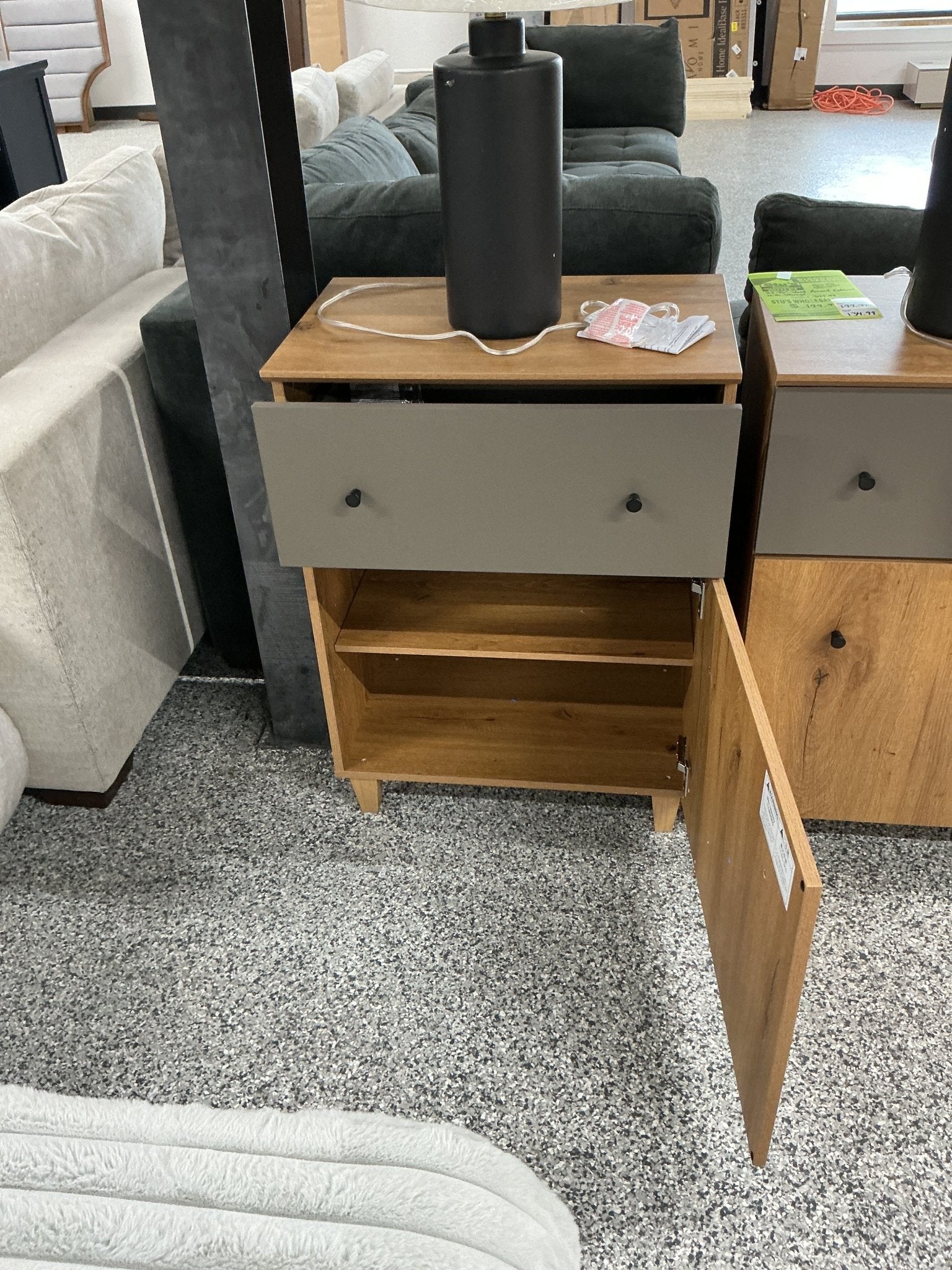 23.75” Wood Accent Cabinet with Storage✅ - Stu's Home Improvement Outlet