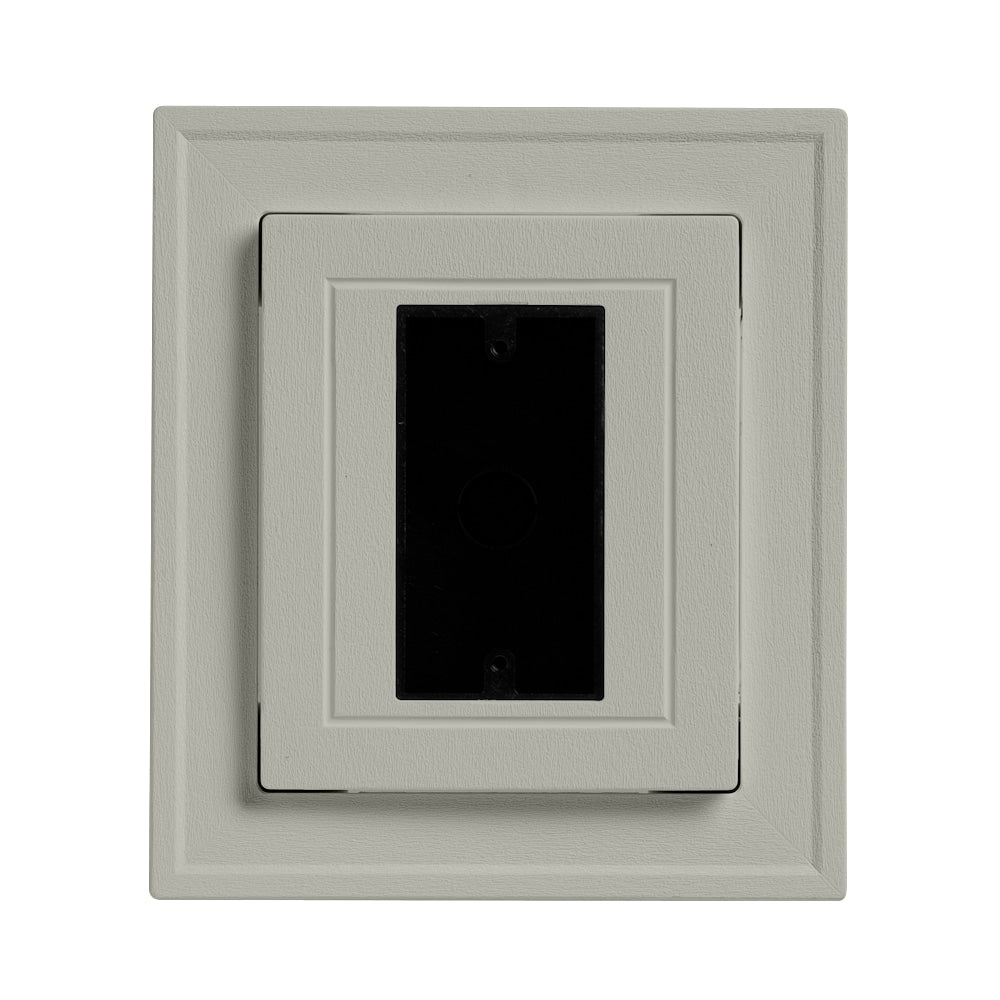 Ply Gem Electrical Block 7.5-in x 8.5-in Thistle Vinyl Electrical Mounting Block
