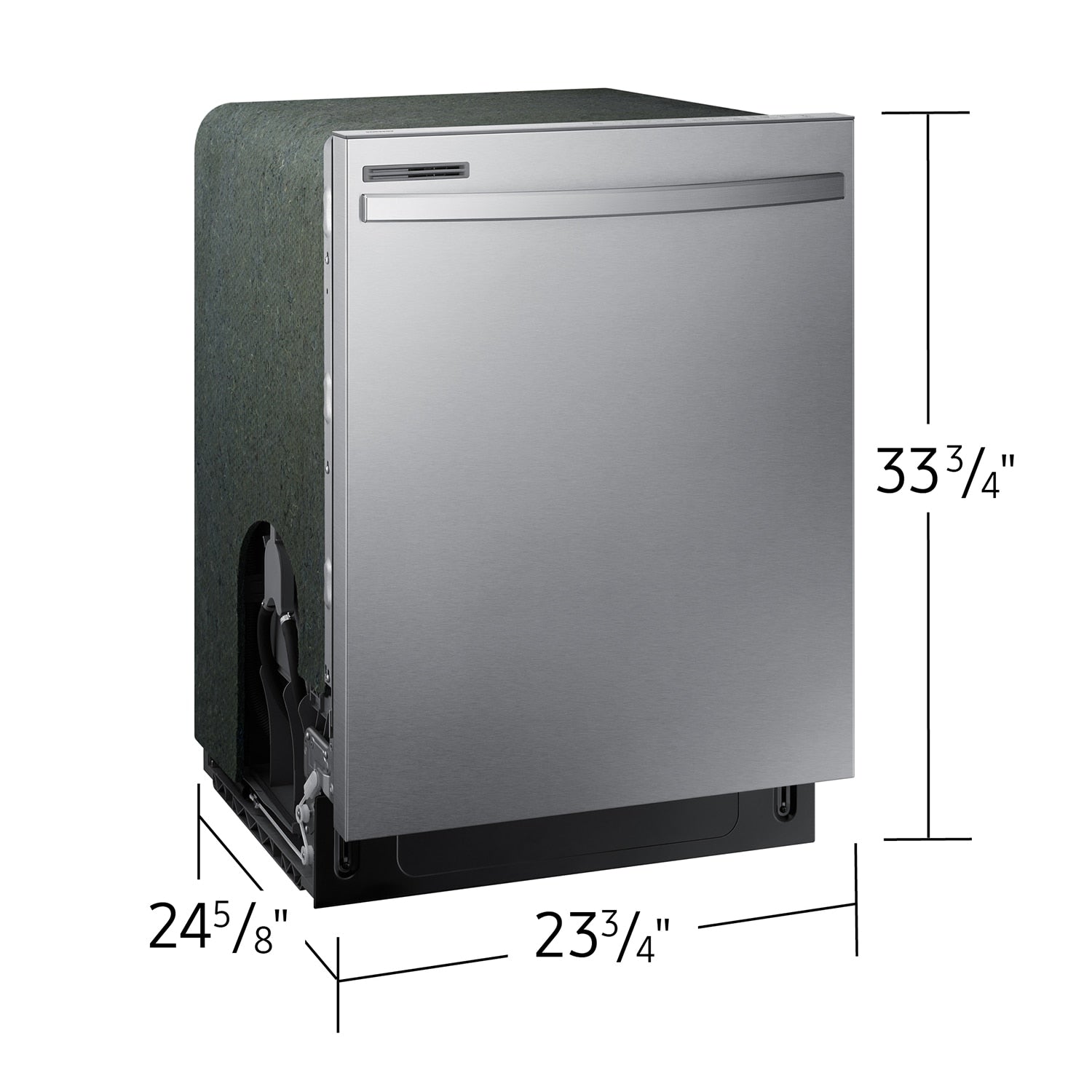 Samsung Hybrid Tub 24-in Top Control Built-in Dishwasher ( Fingerprint Resistant Stainless Steel ) ENERGY STAR, 53-Decibel Standard Sound Level (DW80CG4021SR)