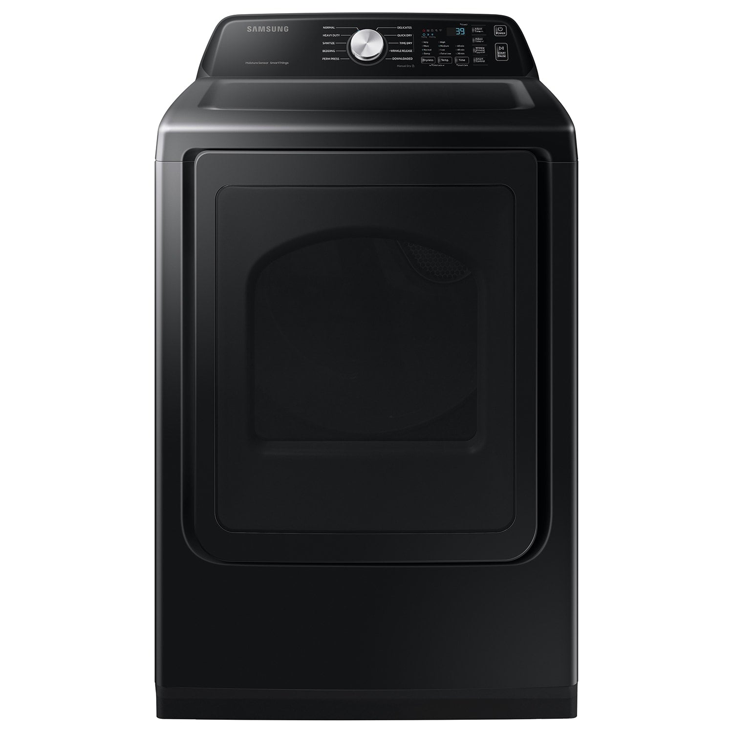 Samsung 7.4-cu ft Vented Smart Electric Dryer (Brushed Black) (DVE47CG3500V)