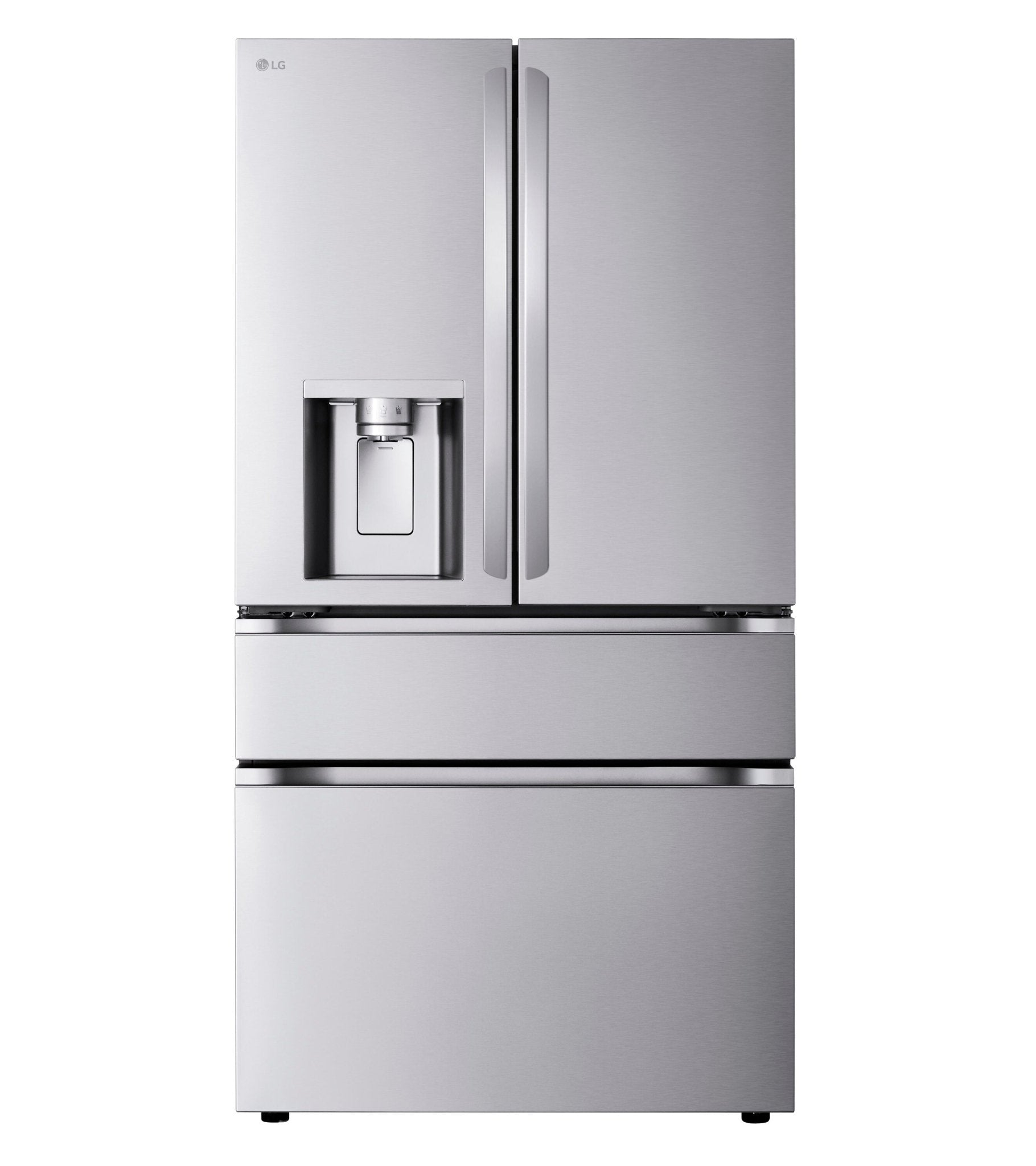 LG Standard Depth MAX 28.6 - cu ft 4 - Door Smart French Door Refrigerator with Dual Ice Maker, Water and Ice Dispenser (Fingerprint Resistant) ENERGY STAR (LF29H8330S) - Stu's Home Improvement Outlet
