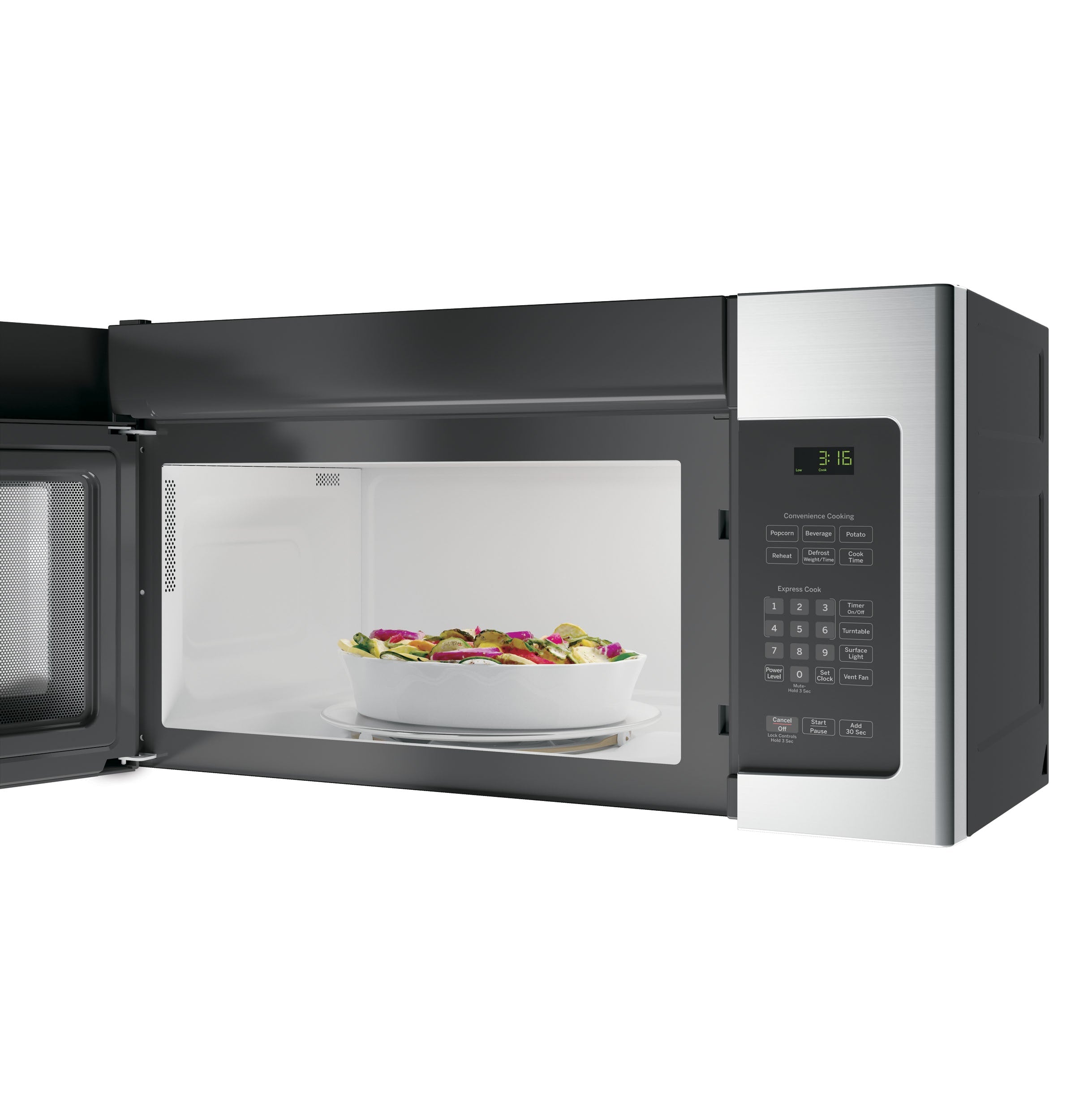 GE 1.6-cu ft Over-the-Range Microwave ( Stainless Steel )