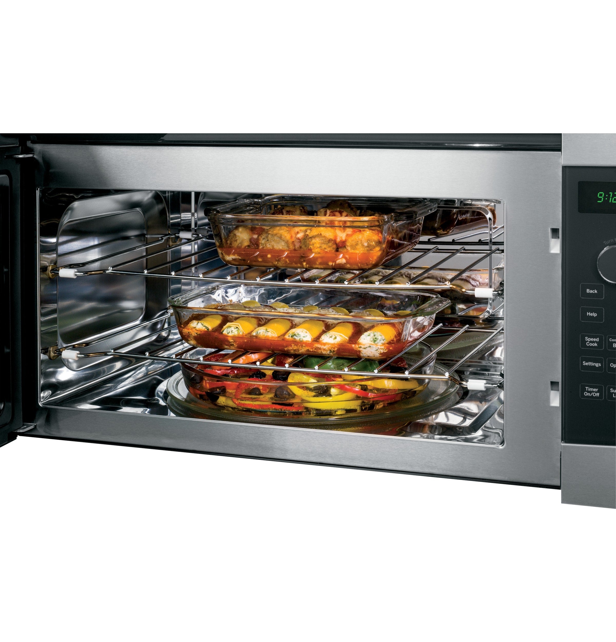 GE Profile Advantium 1.7-cu ft Over-the-Range Convection Microwave ( Stainless steel )
