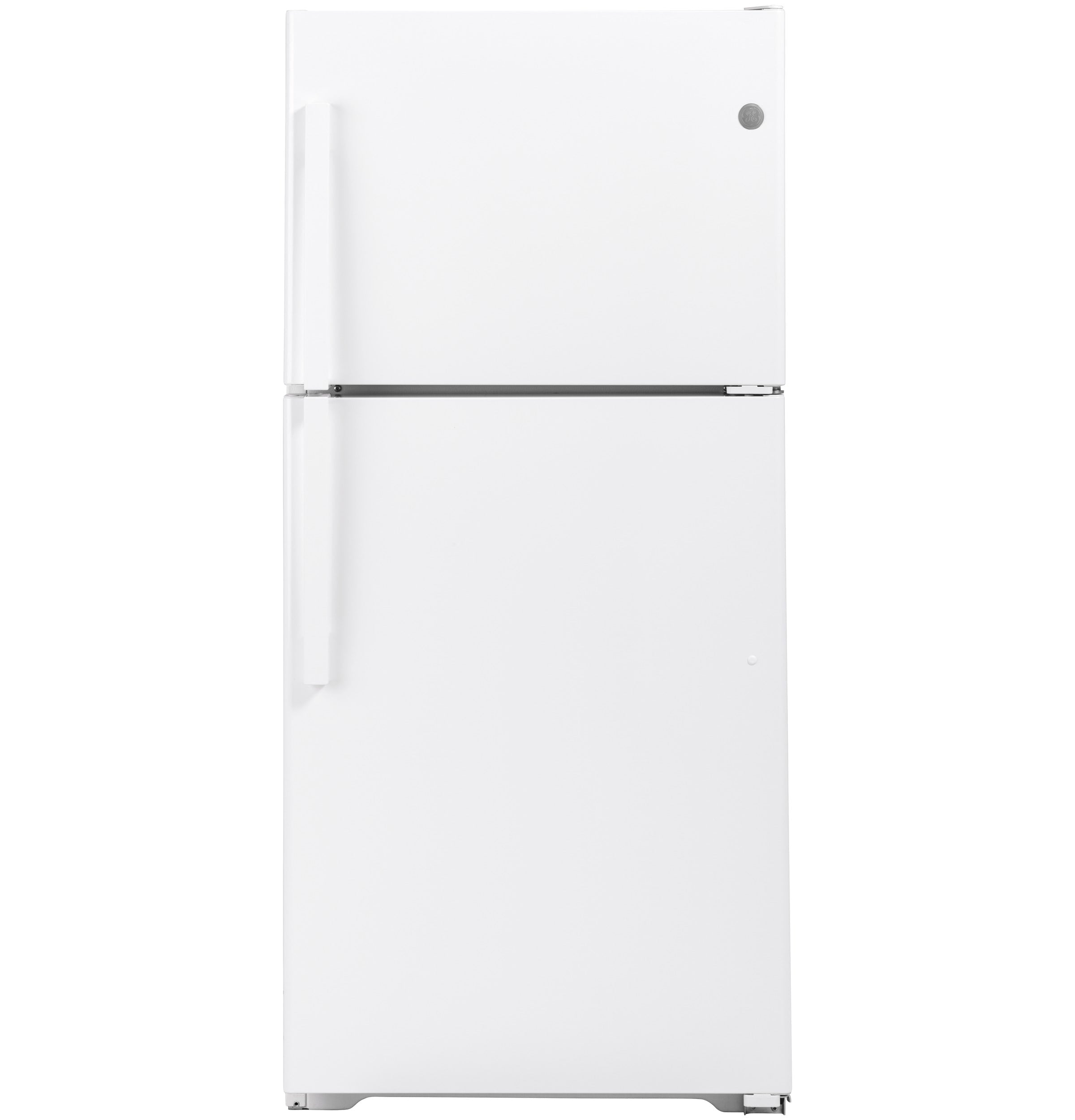 GE Garage-ready 21.9-cu ft Top-Freezer Refrigerator (White) Garage Ready