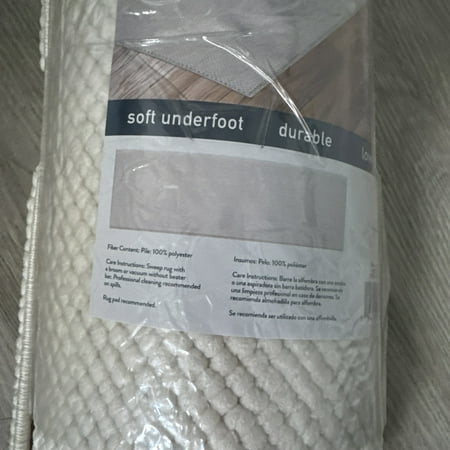 Off The Loom Runner Rug 2ft By 7ft Cream - Stu's Home Improvement Outlet