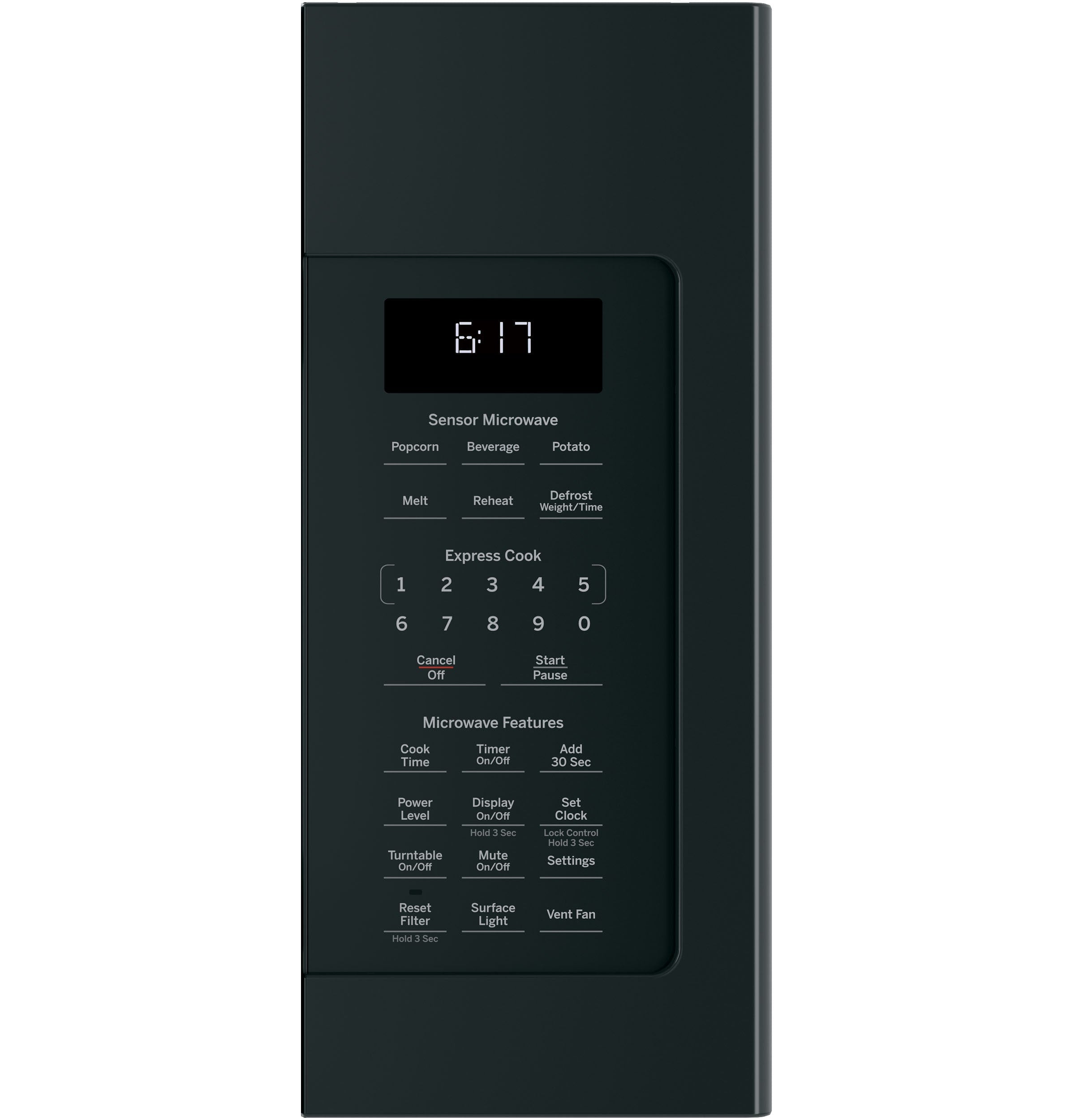 GE 1.7-cu ft Over-the-Range Microwave with Sensor Cooking ( Black )