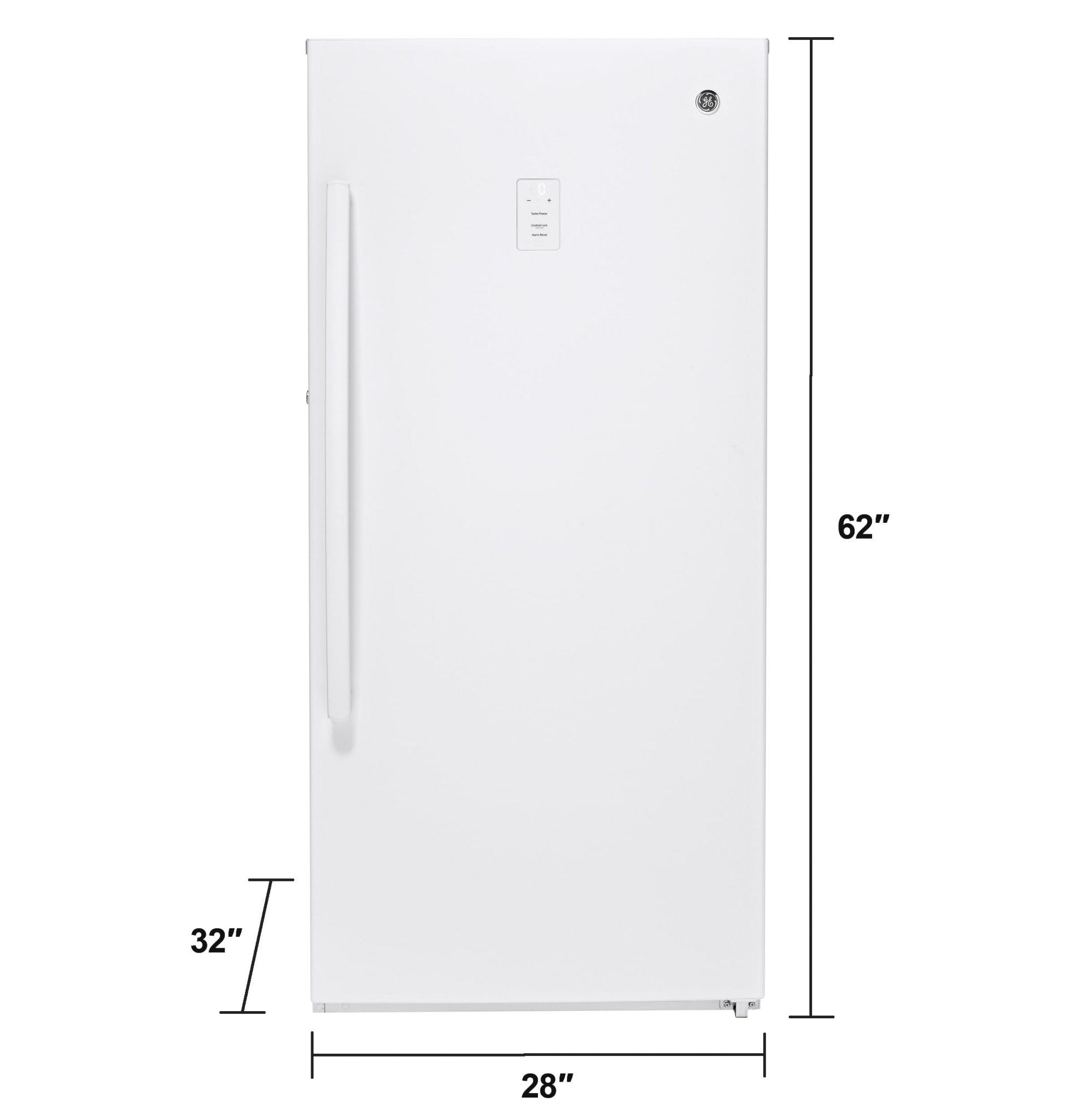 GE 14.1 - cu ft Garage Ready Frost - free Upright Freezer ( White )(FUF14DLRCWW) - Stu's Home Improvement Outlet