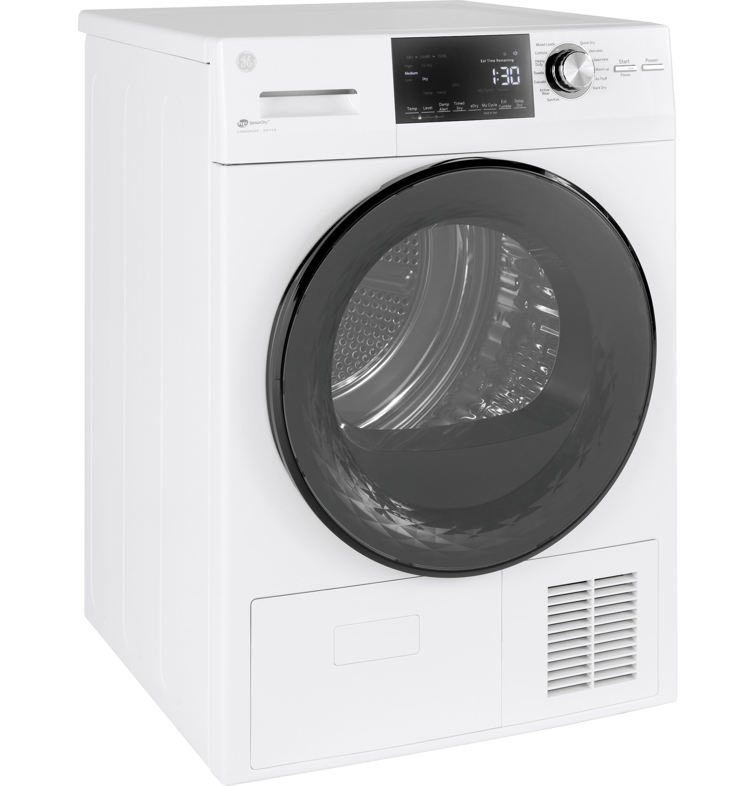 GE Medium Stackable Ventless Electric Dryer ( White ) Energy Star Certified