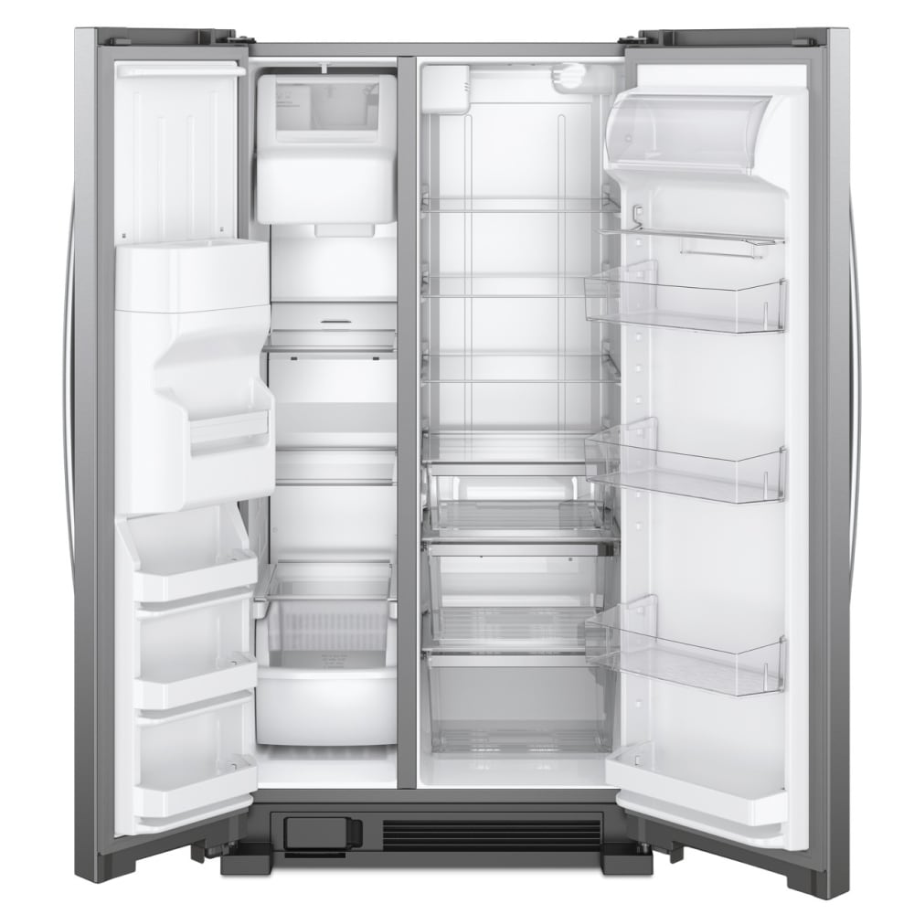 Whirlpool 24.5-cu ft Side-by-Side Refrigerator with Ice Maker, Water and Ice Dispenser (Fingerprint Resistant Stainless Steel)
