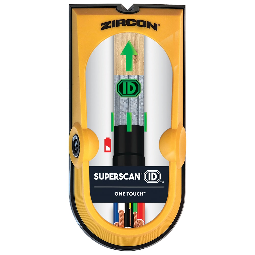 Zircon SuperScan 1.5-in Scan Depth Metal and Wood Stud Finder