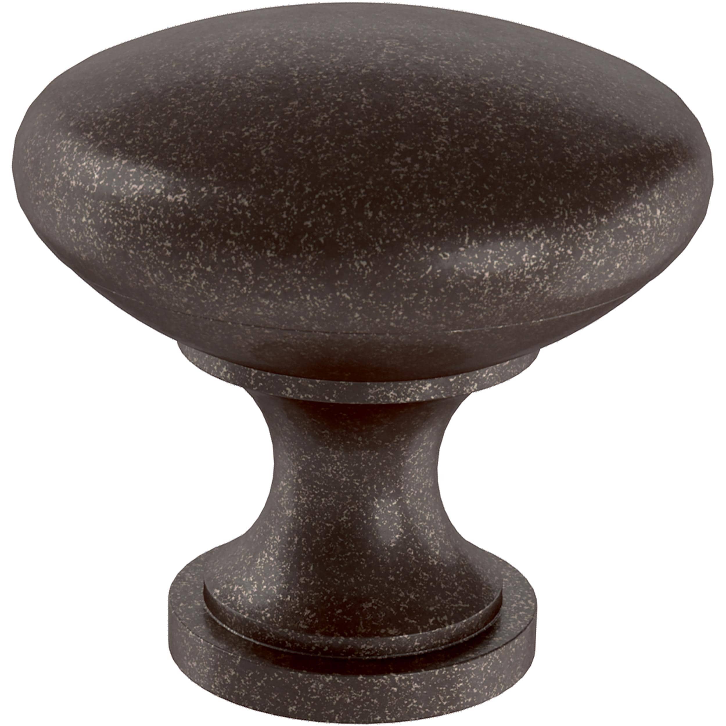 allen + roth Charles Cocoa Bronze Round Transitional Cabinet Knob