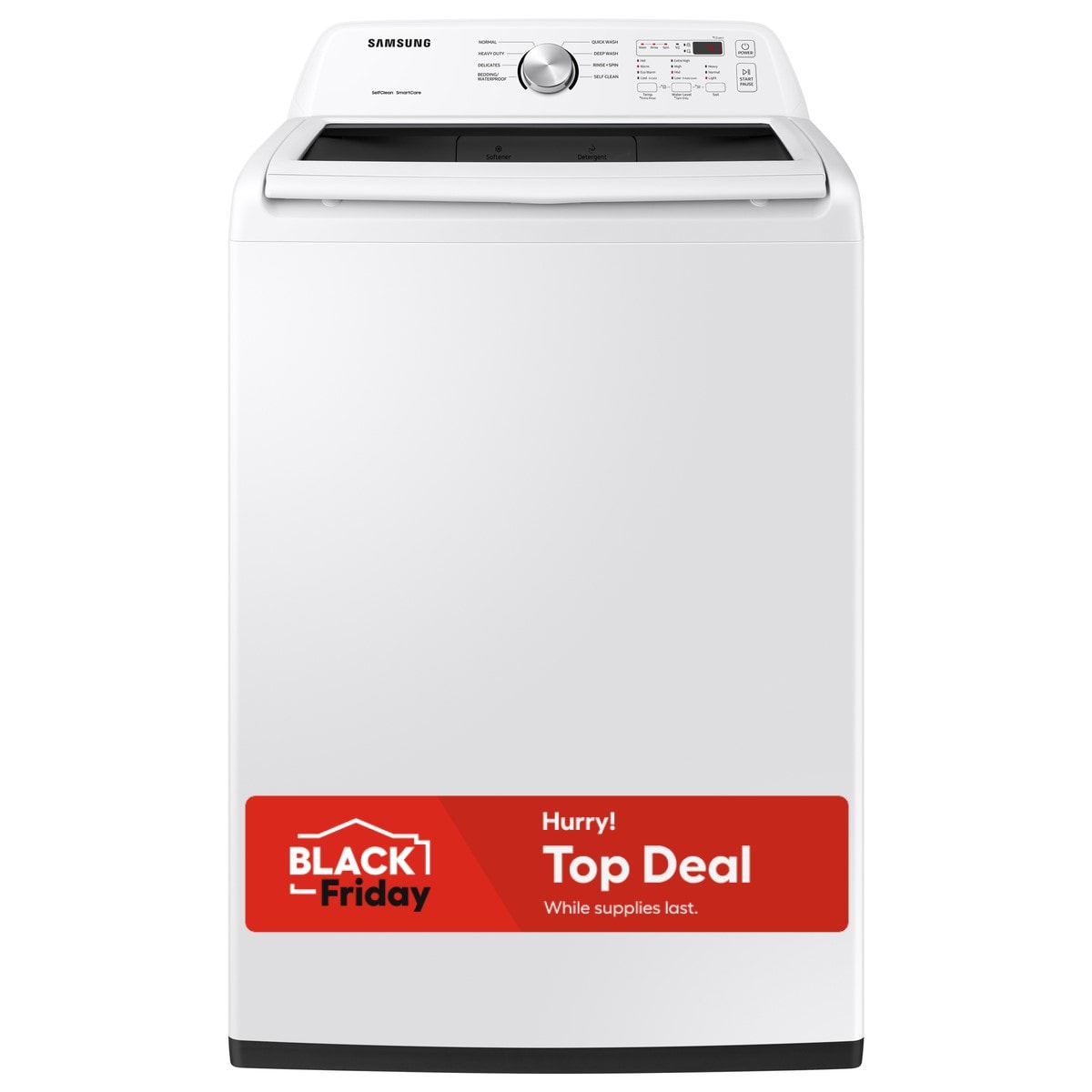 Samsung 4.5-cu ft Impeller Top-Load Washer (White)