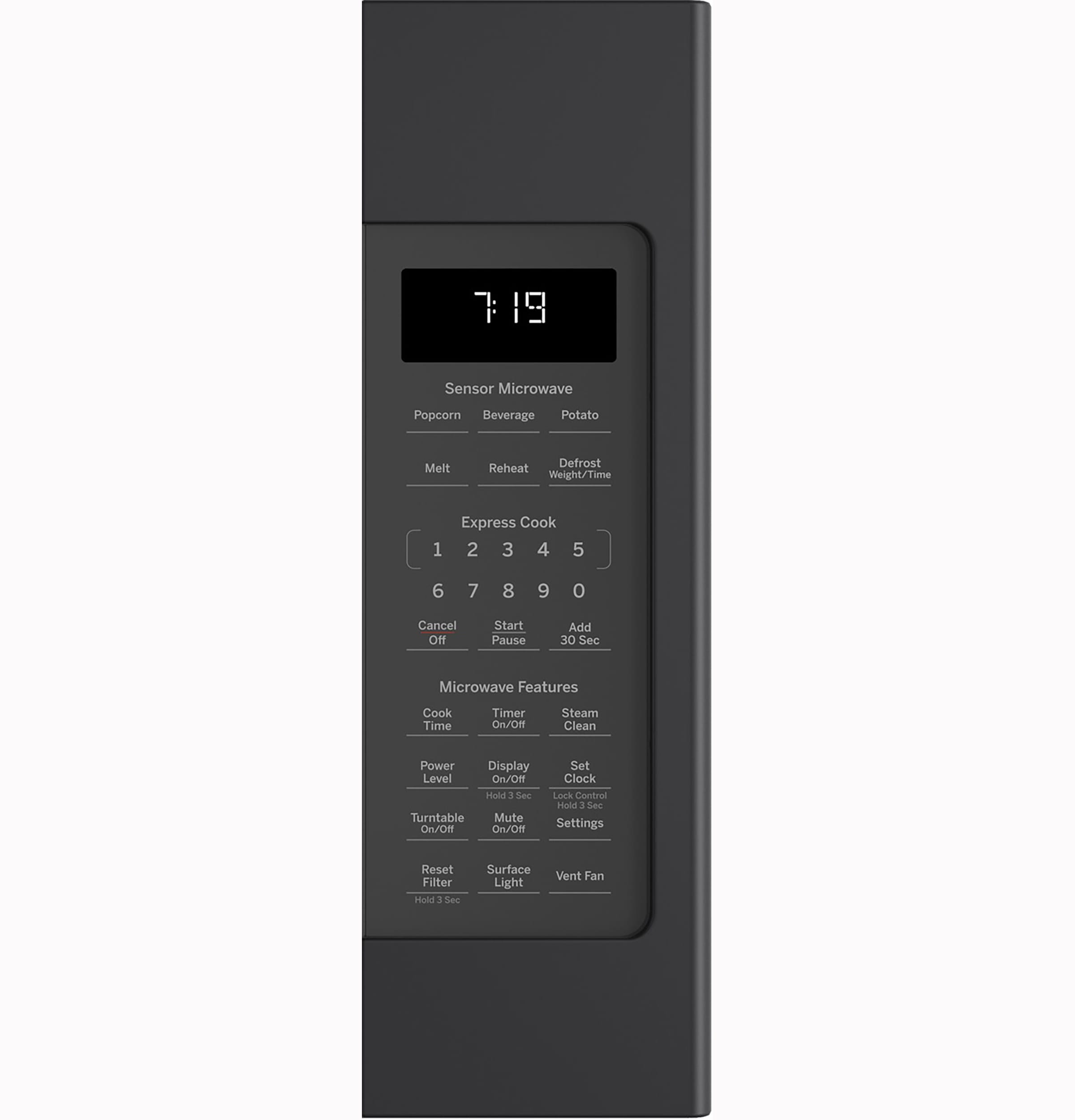 GE 1.9-cu ft Over-the-Range Microwave with Sensor Cooking ( Black Slate )
