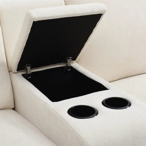 Upholstered Power Lift Sofa with 2 Cup Holders And Storage ,USB power - Stu's Home Improvement Outlet