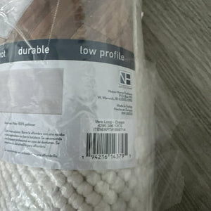 Off The Loom Runner Rug 2ft By 7ft Cream - Stu's Home Improvement Outlet