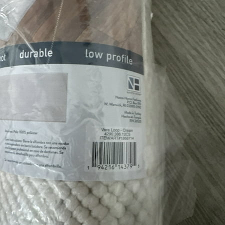 Off The Loom Runner Rug 2ft By 7ft Cream - Stu's Home Improvement Outlet