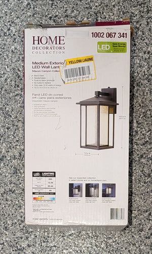 Mauvo Canyon Collection Black Outdoor Seeded Glass Dusk to Dawn Wall Lantern Sconce - Stu's Home Improvement Outlet