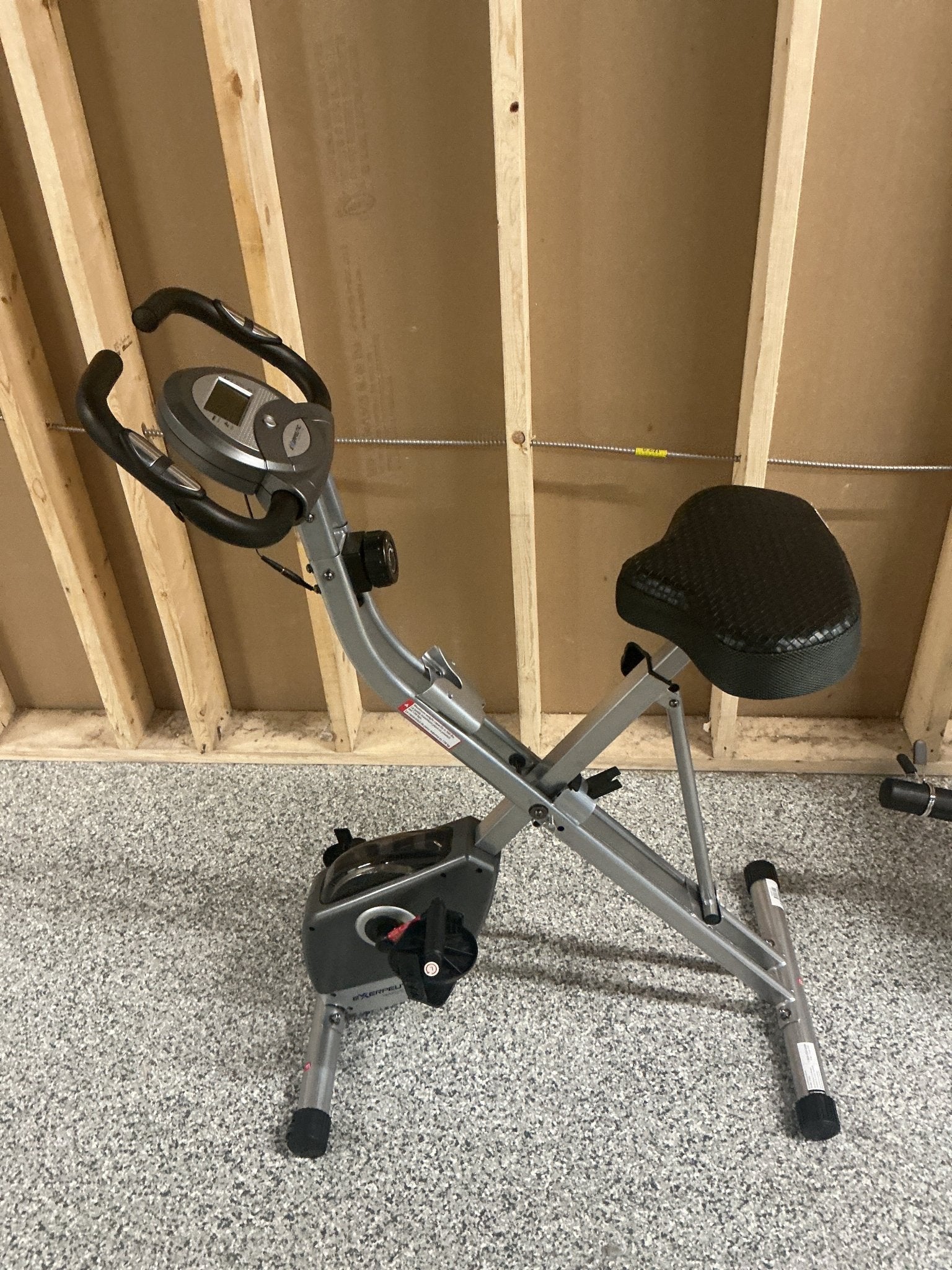 Exerpeutic Upright Folding Bike with Airsoft Seat - Stu's Home Improvement Outlet