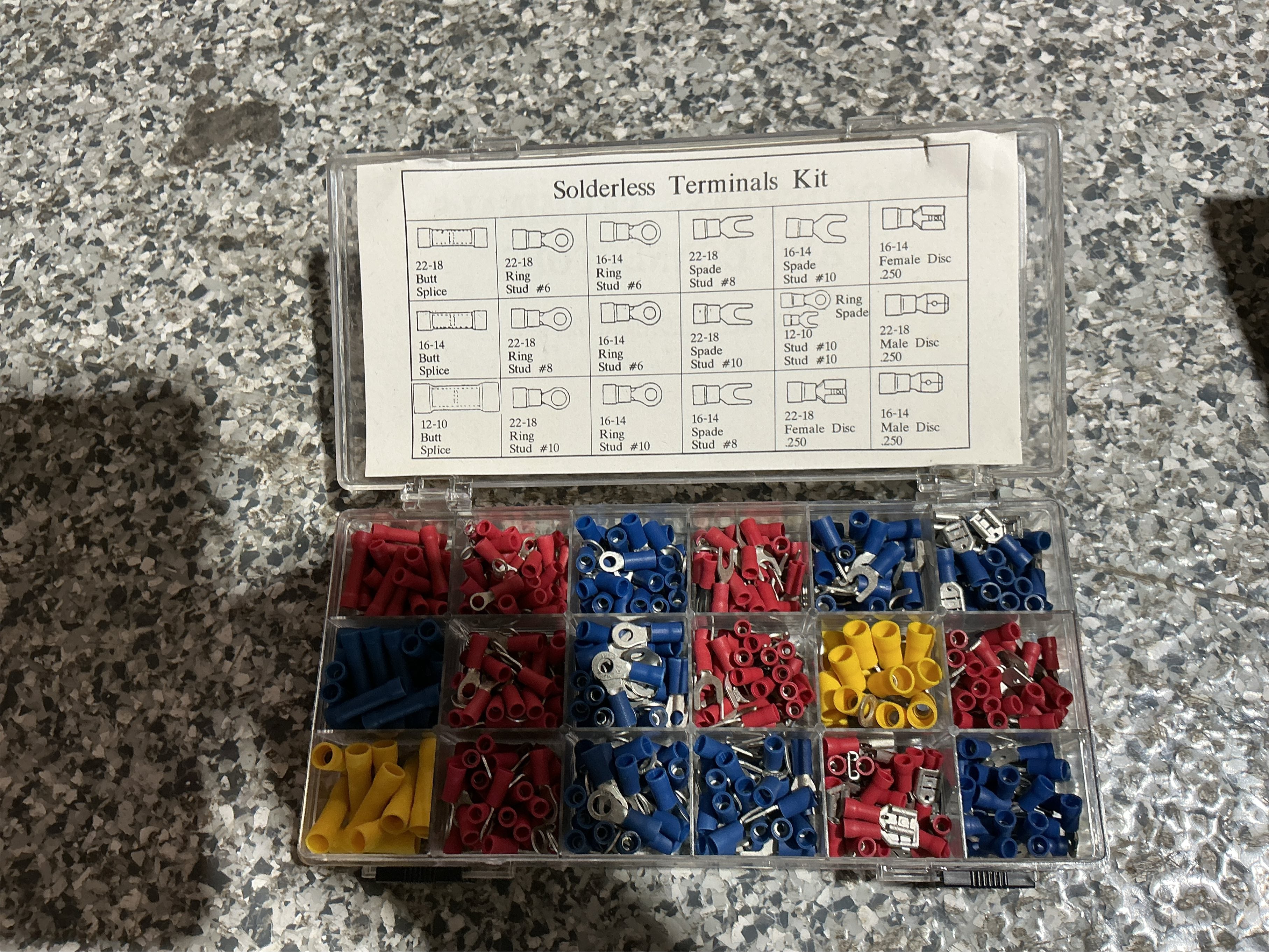 120-Piece Clear Seal Heat Shrink Terminal Kit