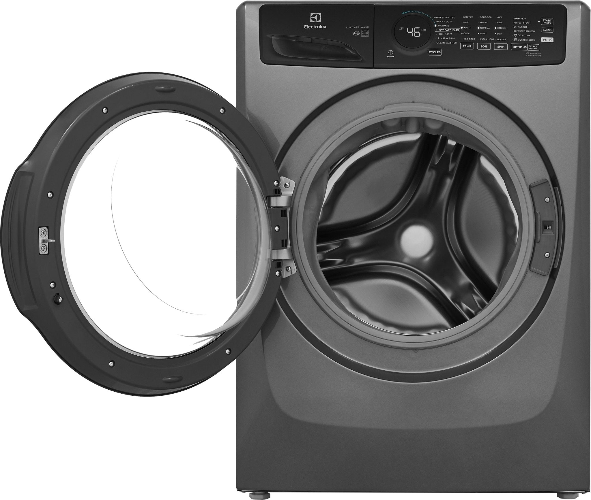 Electrolux High Efficiency Stackable Large ( 4.5 - cu ft ) Front - Load Washer with Steam Cycle ( Titanium ) (ELFW7437AT) - Stu's Home Improvement Outlet