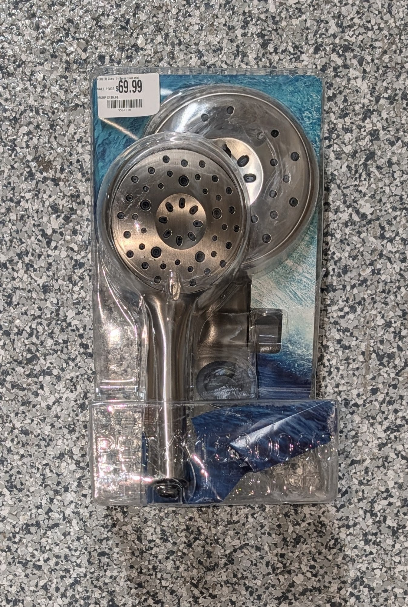 KOHLER Claro 1 - Spray Dual Wall Mount Fixed and Handheld Shower Head 1.75 GPM in Vibrant Brushed Nickel - Stu's Home Improvement Outlet