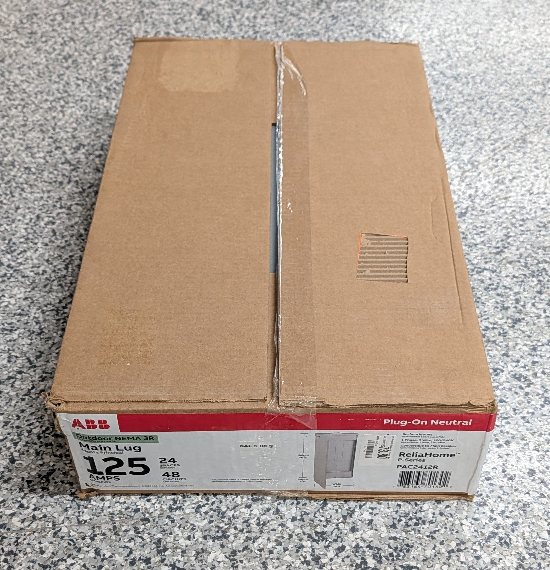 125 Amp 24 - Space 48 - Circuit Main Lug Outdoor Plug - On Neutral Load Center - Stu's Home Improvement Outlet