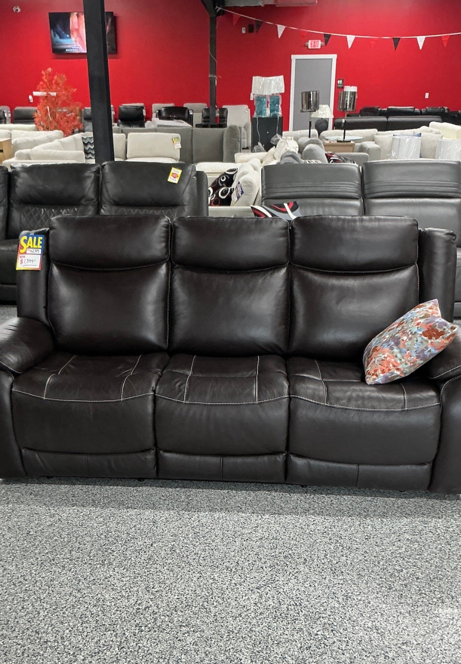 Leather Power Reclining Sofa