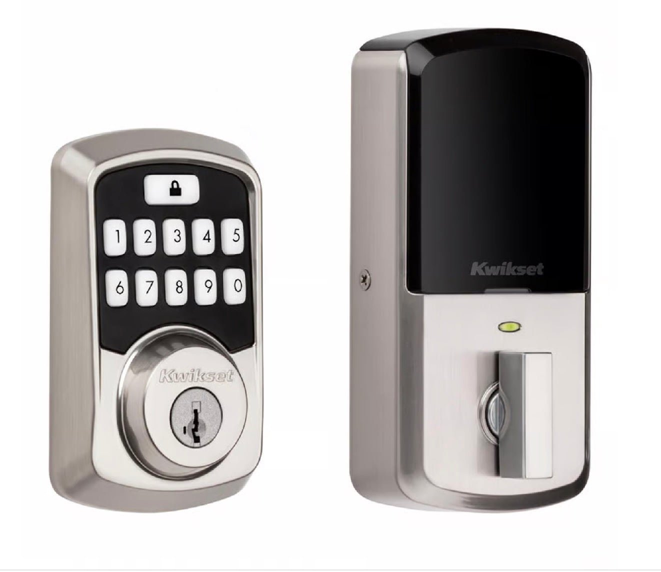 AURA BLUETOOTH ELEC DBLT SAT NICKEL - Stu's Home Improvement Outlet