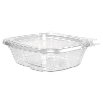 Dart ClearPac SafeSeal Tamper - Resistant/Evident Containers, Flat Lid, 8 oz, 4.9 x 1.4 x 5.5, Clear, Plastic, 100/Bag, 2 Bags/CT - Stu's Home Improvement Outlet
