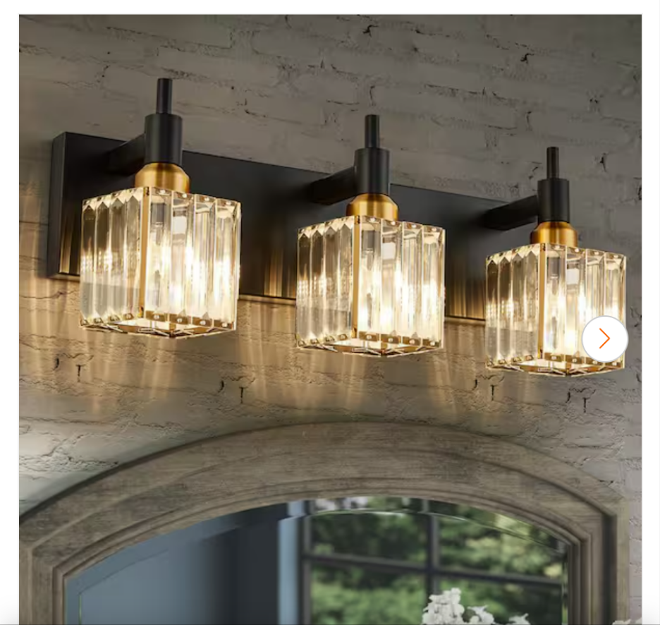 Orillia 19.7in. 3-Light Modern Gold Vanity Lighting