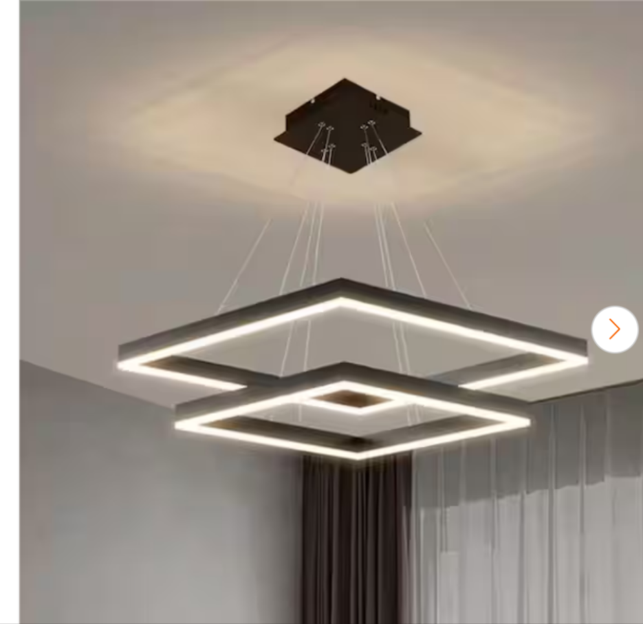 2-Light Dimmable Intergrated LED chandeliers