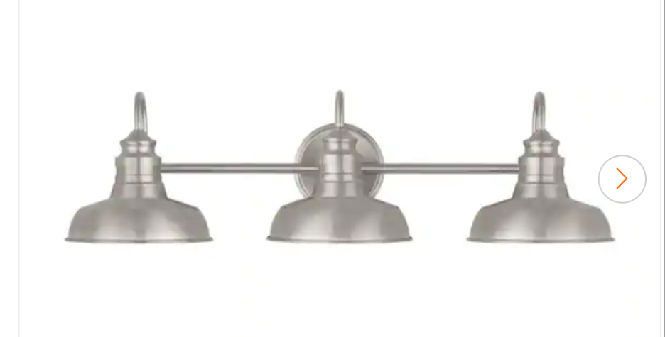 Elmcroft 29in. 3-Light Brushed Nickle Vanity Lighting