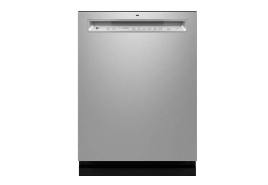 GE® ENERGY STAR® Front Control with Stainless Steel Interior Dishwasher with Sanitize Cycle