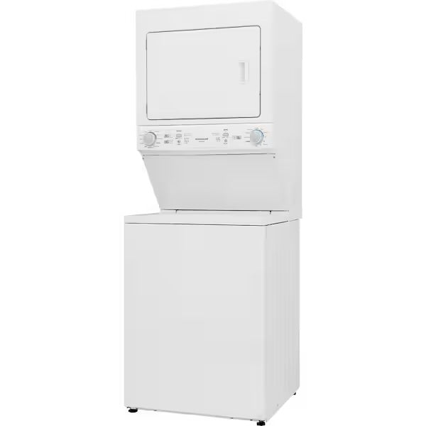 Frigidaire Stacked Laundry Center with 3.9-cu ft Top load Washer and Electric 5.5-cu ft Dryer