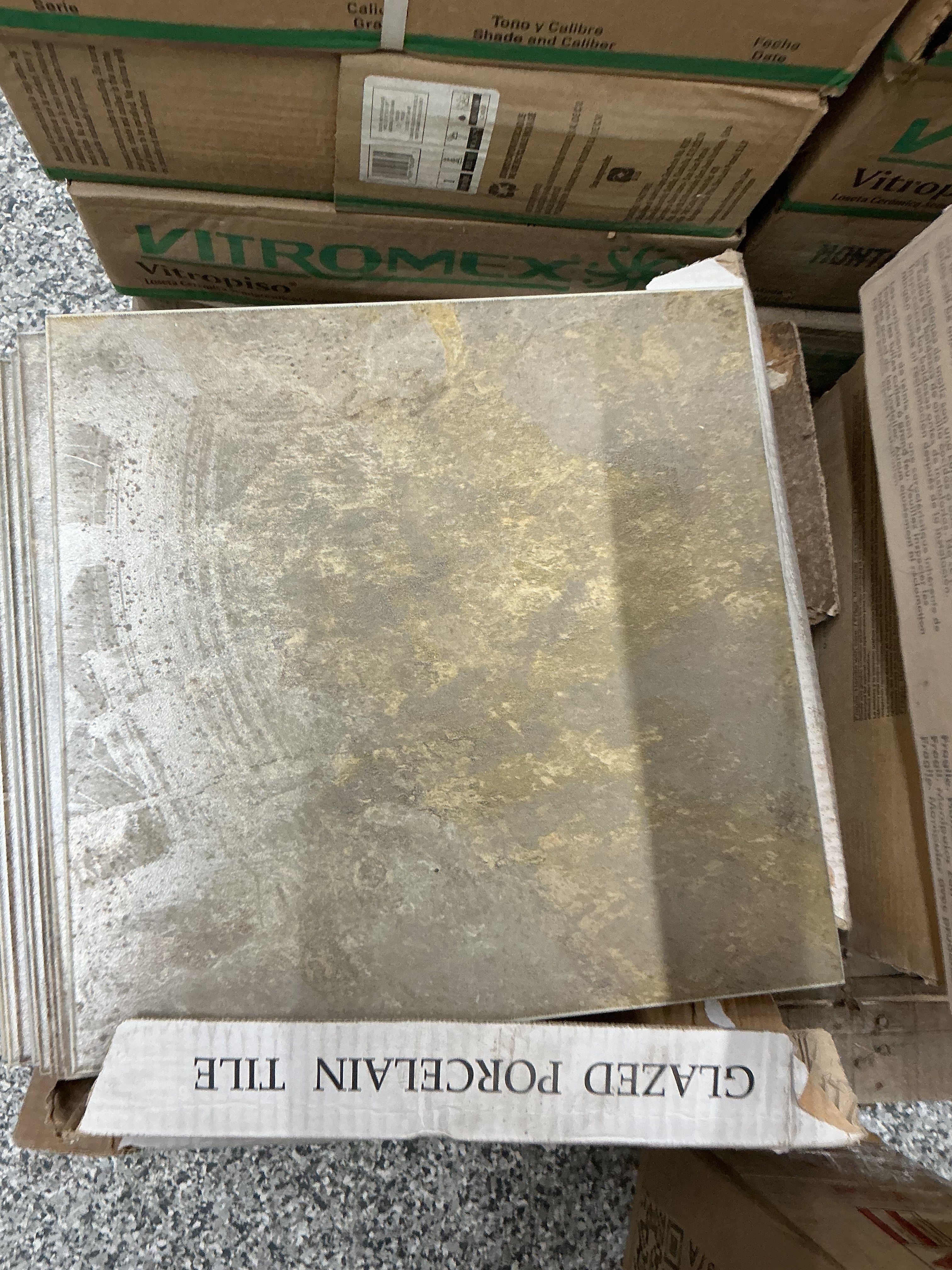 Patina Green Glazed Porcelain Tiles
