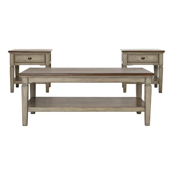 Pike & Main Blaine 3-Piece Occasional Table Set
