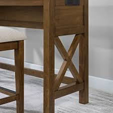 Lathan Sofa Table with 3 Stools – Walnut Finish